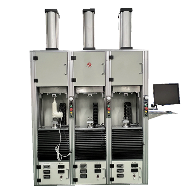 Vertical three channel linear electric push rod multifunctional testing machine