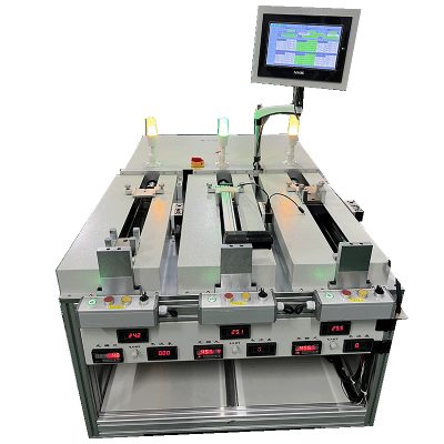 Horizontal three channel linear electric push rod multifunctional testing machine
